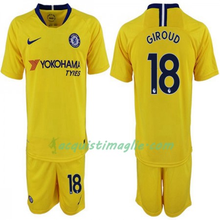Divisa di Calcio Chelsea Olivier Giroud 18 Bambino Trasferta 2018/2019